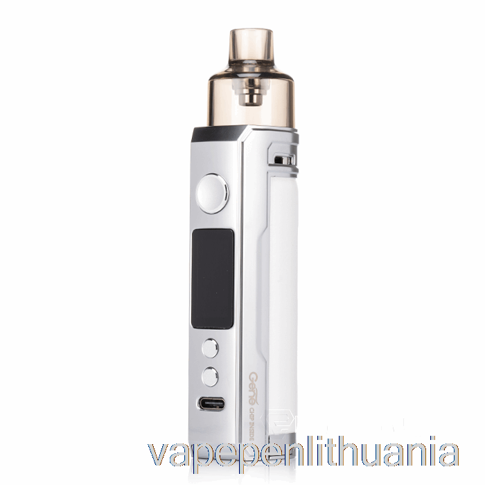 Voopoo Drag X 80w Pod Mod Kit Sidabrinis Baltas Vape Skystis